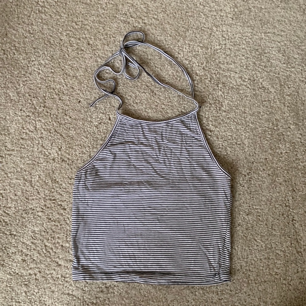 Brandy Melville striped halter top